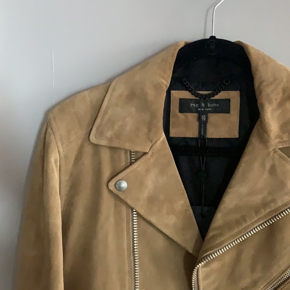 Rag & Bone Suede Moto Jacket - Picture 3 of 10